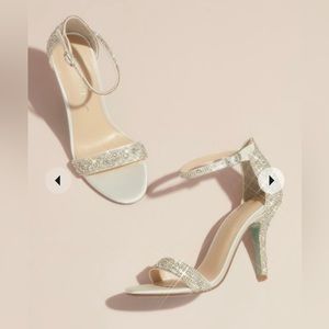 Betsey Johnson x DB Jeweled Metallic Stiletto Sandals